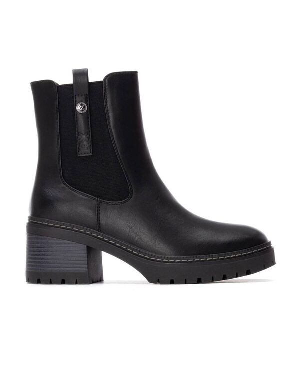 キシタイ レディース シューズ ブーツ・レインブーツ チェルシー ブーツ Women's Chelsea Booties By XTI Black ブラック