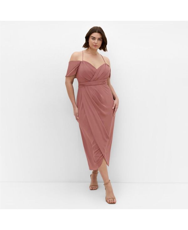 シティーシック レディース トップス ワンピース マキシワンピース マキシ CITY CHIC Women's Entwine Maxi Dress Mocha モカ