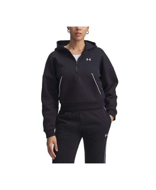 アンダーアーマー レディース アウター パーカー・スウェット フリース パーカー Under Armour Women's Rival Fleece Hoodie Black / / White ホワイト