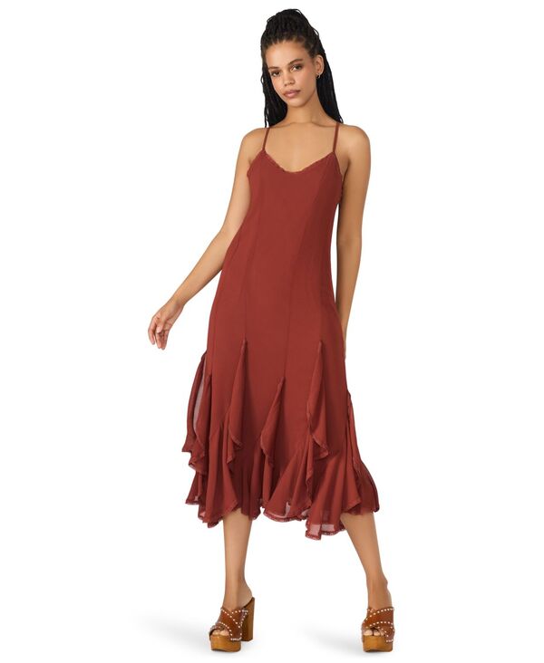スティーブ マデン レディース トップス ワンピース ミディワンピース ミディ ノースリーブ Steve Madden Women's Inari Sleeveless Midi Dress Dusty Brick