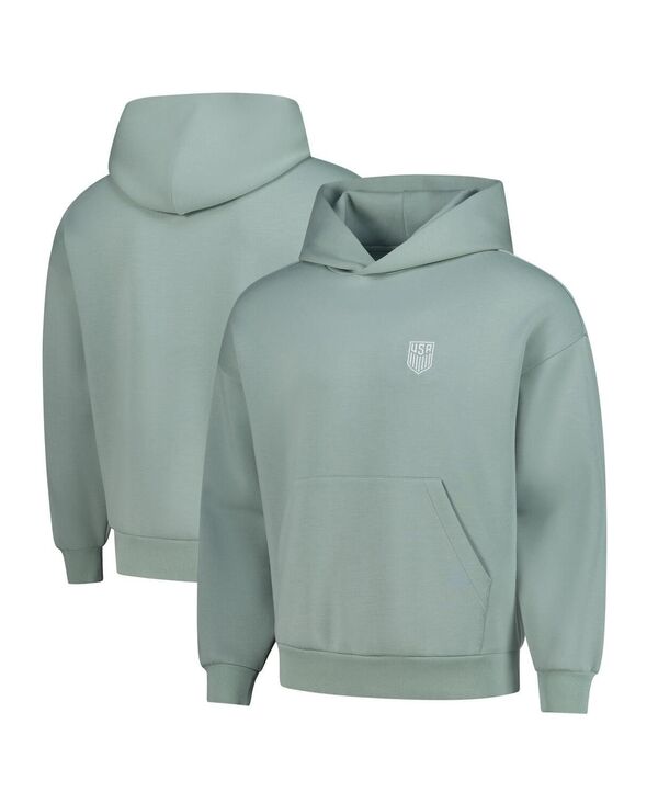 レベルウェア メンズ アウター パーカー・スウェット LevelWear Men's and Women's Green USMNT Luxe Signature Tri-Blend Pullover Hood Green グリーン