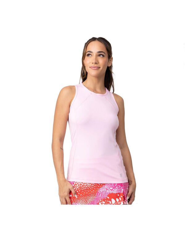 ソフィベラ レディース トップス シャツ Sofibella UV Colors Womens Tennis Tank Top Cotton candy