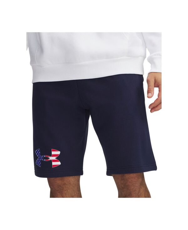 アンダーアーマー メンズ ボトムス ハーフパンツ・ショーツ ショートパンツ Under Armour Men's Freedom Rival BFL Shorts Midnight Navy / / Red ネイビー|ReVida 店