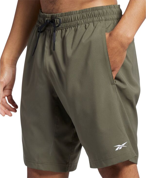 リーボック メンズ ボトムス ハーフパンツ・ショーツ ショートパンツ Reebok Men's Regular-Fit 9 Training Shorts Army Green グリーン