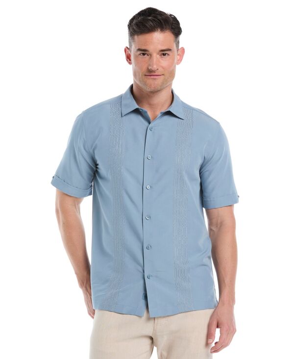 キューバベラ メンズ トップス シャツ ボタンダウン トール ダウン Cubavera Men's Big & Tall Yarndye Panels Geo-Pattern Button Down Shirt Windward Blue ブルー