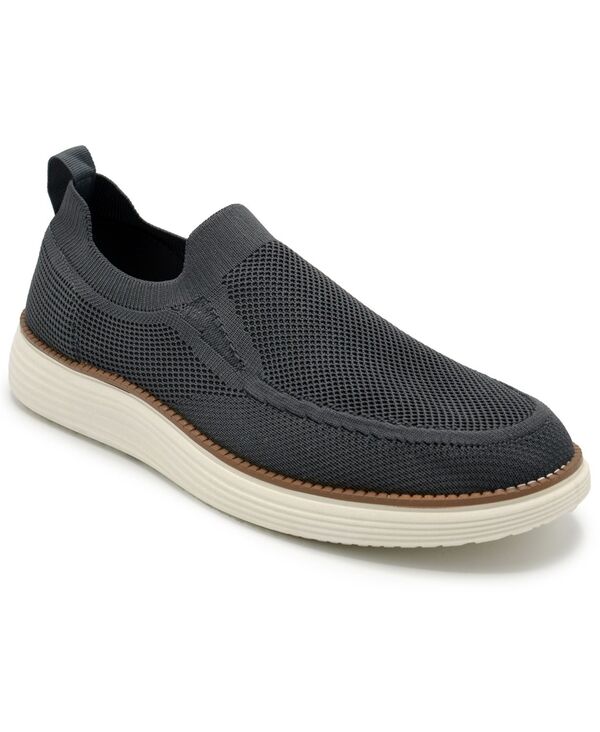 アカデミクス メンズ シューズ スニーカー ニット Akademiks Men's Olney Knit Slip-On Sneaker Grey グレー