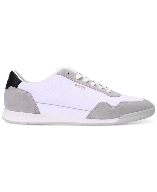 ヒューゴボス メンズ シューズ スニーカー Hugo Boss Men's Titanium Runner Sneakers White ホワイト