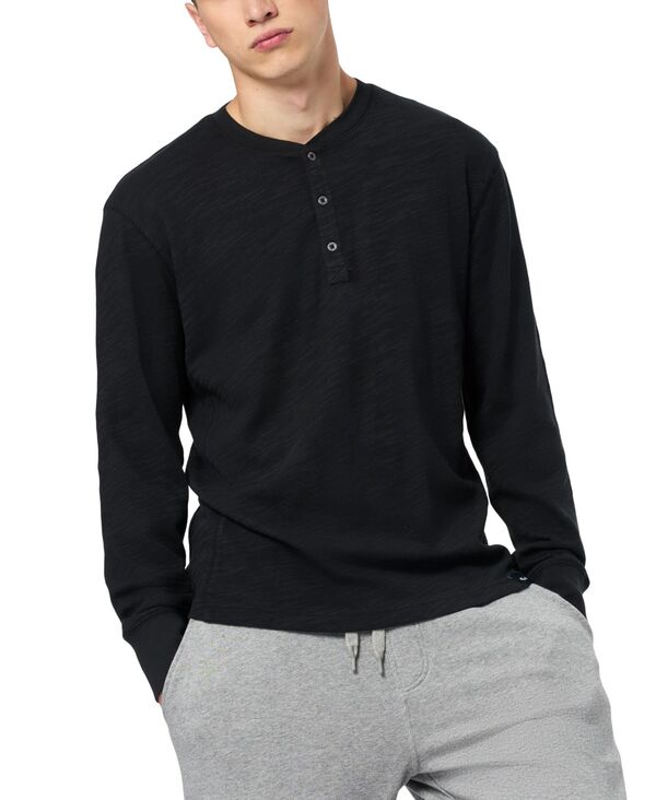 バッファロー・デイビッド・ビトン メンズ トップス シャツ Buffalo David Bitton Men's Kandid Henley Shirt Black ブラック