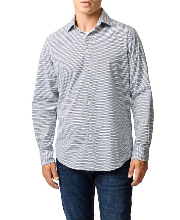 ロッドアンドグン メンズ トップス シャツ Rodd & Gunn Men\'s Wiltshire Long Sleeve Shirt Porcelain