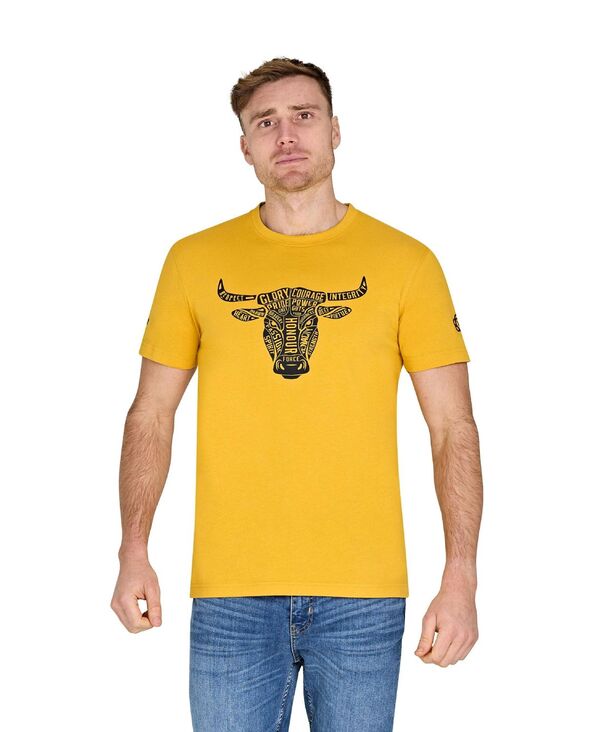 ライジングブル メンズ トップス Tシャツ Raging Bull YFC Word Bull Head T-Shirt Yellow イエロー