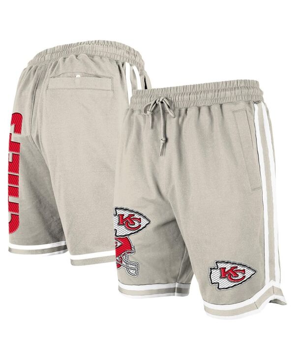 ニューエラ メンズ ボトムス ハーフパンツ・ショーツ ショートパンツ New Era Men's Light Beige Kansas City Chiefs Stone Multi Patch Shorts Light Beige ベージュ
