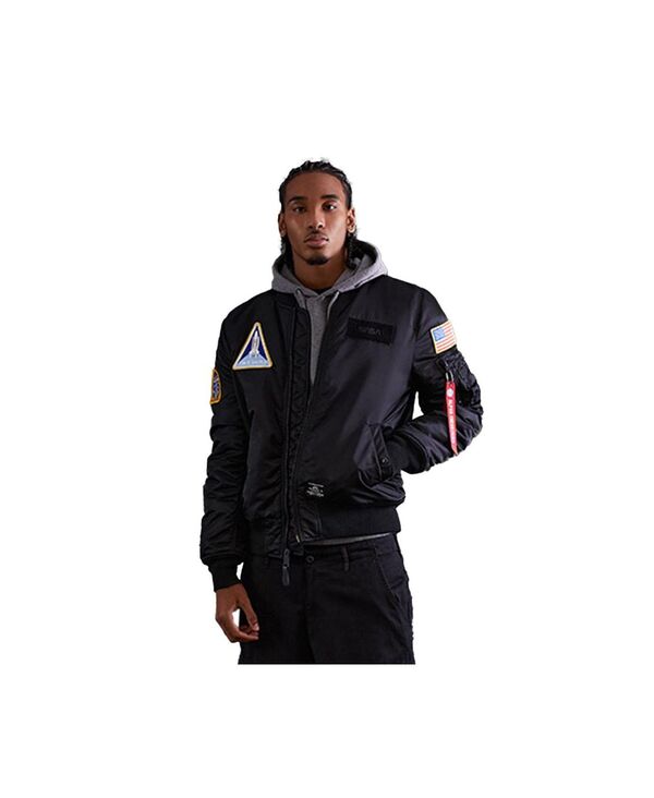 アルファインダストリーズ メンズ アウター ジャケット・ブルゾン ジャケット Alpha Industries Men's Nasa Ma-1 Flight Jacket Gen II Black ブラック