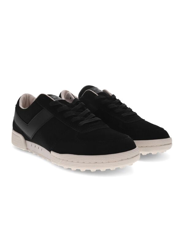 子馬 メンズ シューズ スニーカー Pony Men\u0027s Linebacker Lux Sneakers Black 黒いこと