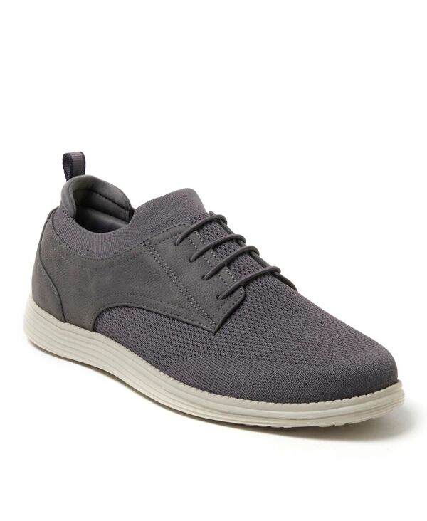 ディアフォームズ メンズ シューズ スニーカー オックスフォード ニット Dearfoams Men's Nash Stretch Knit Oxford Slip On Sneaker Pavement