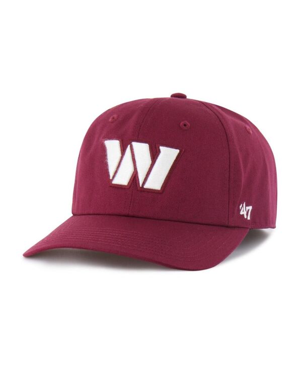 47 ブランド メンズ アクセサリー 帽子 '47 Brand Men's Burgundy Washington Commanders Foundational Franchise Fitted Hat Burgundy バーガンディ