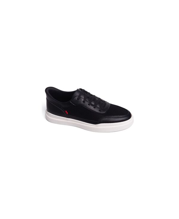 マークジョセフニューヨーク メンズ シューズ スニーカー Marc Joseph New York Mens Hudson Street Hands-Free Slip On Technology Fashion Sneakers Black faux leather ブラック