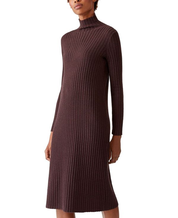 開店祝い エイリーンフィッシャー レディース ワンピース トップス Straight Scrunch Neck Dress Rustcopper 楽天 Www Bluewaterhomecare Com