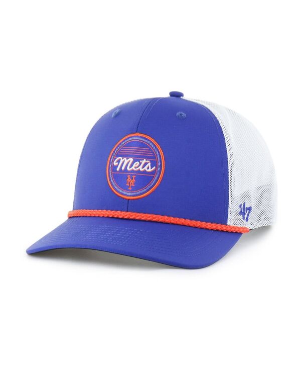 47 ブランド メンズ アクセサリー 帽子 '47 Brand Men's Royal/White New York Mets Fairway Trucker Adjustable Hat Royal White ホワイト|ReVida 店