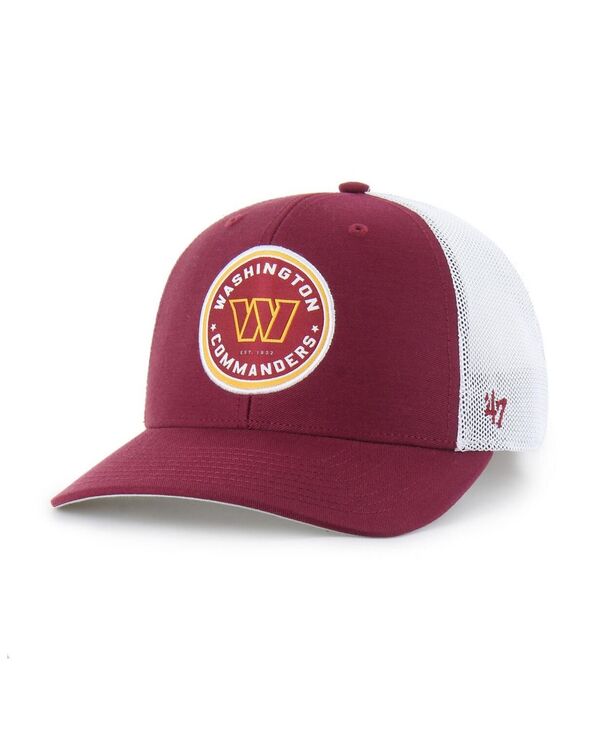 47 ブランド メンズ アクセサリー 帽子 '47 Brand Men's Burgundy Washington Commanders Disclose Trophy Flex Hat Burgundy バーガンディ