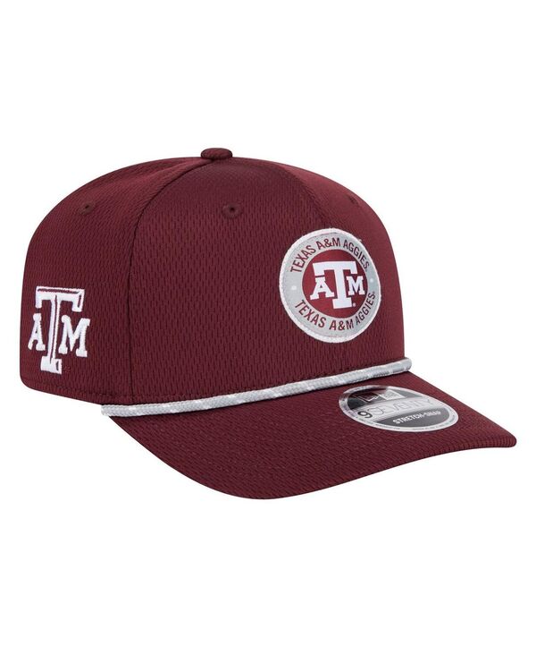 ニューエラ メンズ アクセサリー 帽子 New Era Men's Maroon Texas A&M Aggies COOLERA 9SEVENTY Rope Stretch-Snap Hat Maroon マルーン