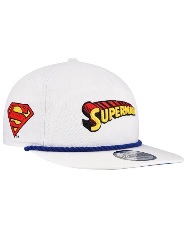 ニューエラ メンズ アクセサリー 帽子 New Era Men's White Superman Golfer Adjustable Hat White ホワイト 10,765円
