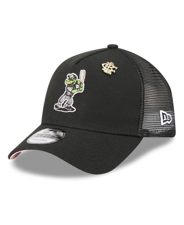 ニューエラ メンズ アクセサリー 帽子 New Era Men's Black Chicago White Sox 2025 Big League Chew A-Frame 9FORTY Adjustable Trucker Hat Black ブラック