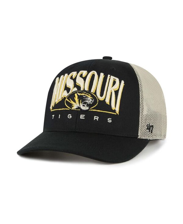47 ブランド メンズ アクセサリー 帽子 '47 Brand Men's Black Missouri Tigers Arid Adjustable Trucker Hat Black ブラック|ReVida 店