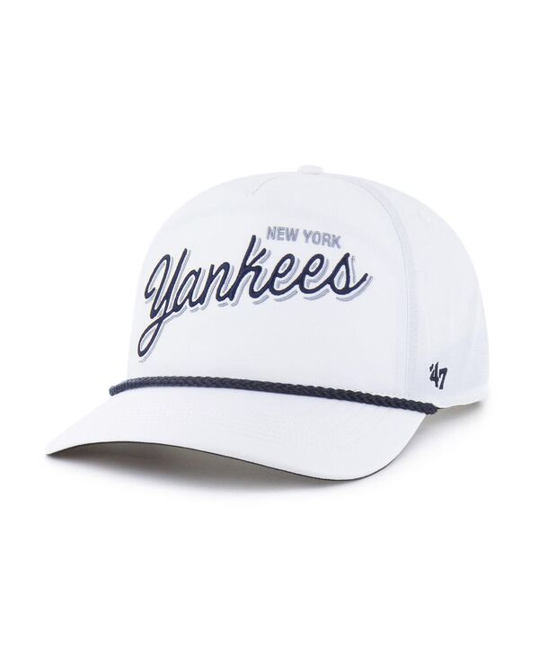 47 ブランド メンズ アクセサリー 帽子 '47 Brand Men's White New York Yankees Brrr Fairway Hitch Adjustable Hat White ホワイト
