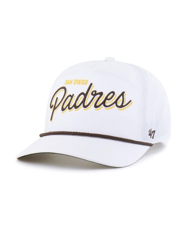 47 ブランド メンズ アクセサリー 帽子 '47 Brand Men's White San Diego Padres Brrr Fairway Hitch Adjustable Hat White ホワイト