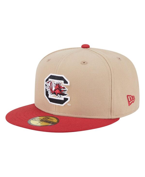 ニューエラ メンズ アクセサリー 帽子 New Era Men's Khaki South Carolina Gamecocks Two-Tone 59FIFTY Fitted Hat Khaki カーキ