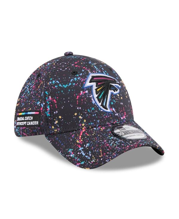 ニューエラ メンズ アクセサリー 帽子 New Era Men's Black Atlanta Falcons 2025 NFL Crucial Catch 39THIRTY Flex Hat Black ブラック