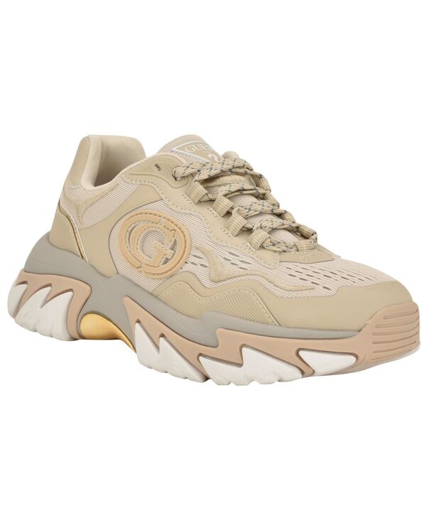 ゲス レディース シューズ スニーカー レース GUESS Women's Nennzo Cat Claw Chunky Fashion Lace-Up Sneakers Taupe Multi トープ