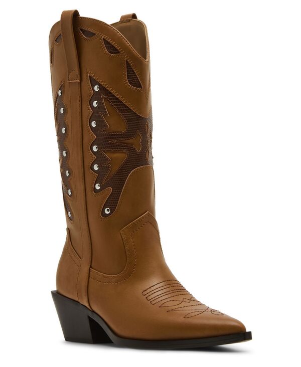 マッデンガール レディース シューズ ブーツ・レインブーツ Madden Girl Women's Saloonn Novelty Cowboy Boots Natural/Brown ブラウン|ReVida 店