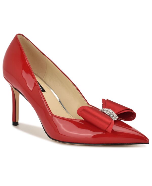 ナインウェスト レディース シューズ パンプス Nine West Women's Ceryn Embellished Bow Pumps Red Patent レッド｜ReVida 店