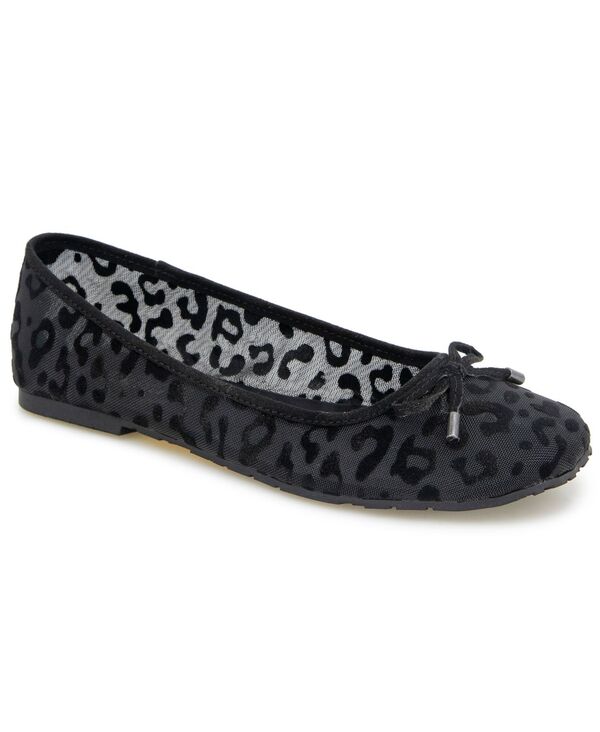 ケネスコール レディース シューズ パンプス メッシュ Kenneth Cole Reaction Women's Elstree Mesh Ballet Flats Black Leopard ブラック