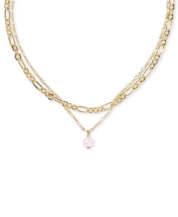 ケンドラスコット レディース アクセサリー ネックレス・チョーカー・ペンダントトップ レース Kendra Scott Ashton Multi Strand Necklace 16 + 3 extender Gold Open White ホワイト