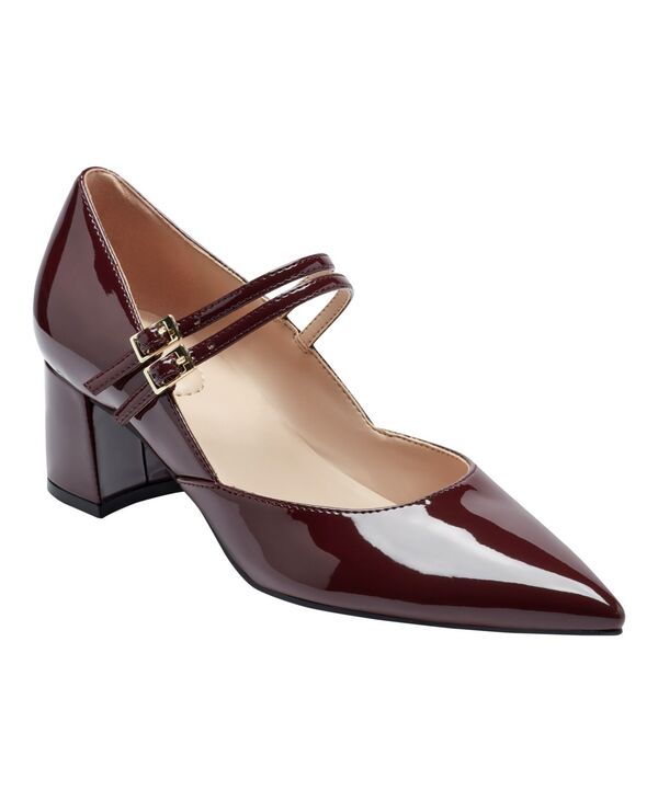 バンドリーノ レディース シューズ パンプス ヒール Bandolino Women's Smith Mary Jane Block Heel Pumps Burgundy Patent バーガンディ｜ReVida 店