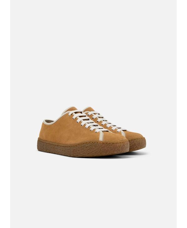 カンペール レディース シューズ スニーカー スエード レザー Camper Peu Terreno Suede Leather Sneakers Brown ブラウン