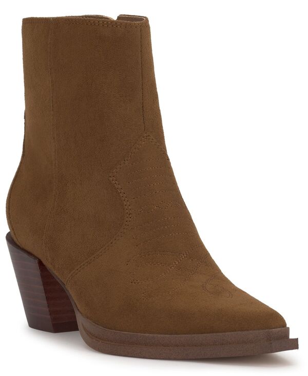 ジェシカシンプソン レディース シューズ ブーツ・レインブーツ アンクル ブーツ Jessica Simpson Women's Helvona Western Ankle Booties Safari Brown Suede ブラウン