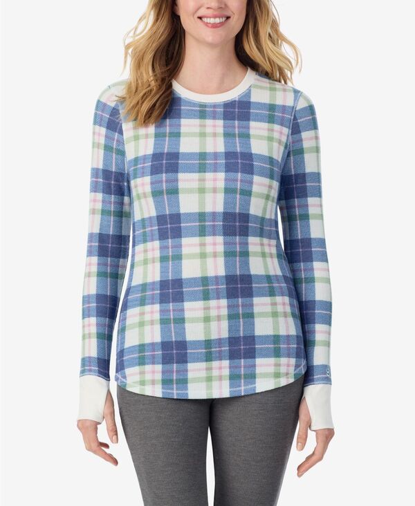 クドルドッズ レディース トップス シャツ プチ Cuddl Duds Petite Long Sleeve Top Blue/green ブルー