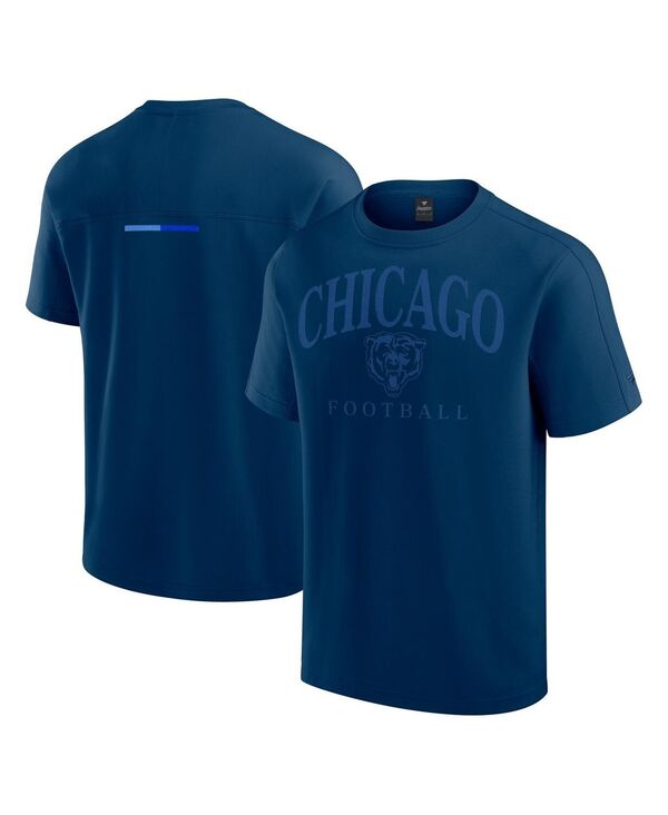 ファナティクス メンズ トップス プルオーバー Fanatics Men\u0027s and Women\u0027s Navy Chicago Bears Elements Flex Tri-Blend T-Shirt Navy 米国海軍