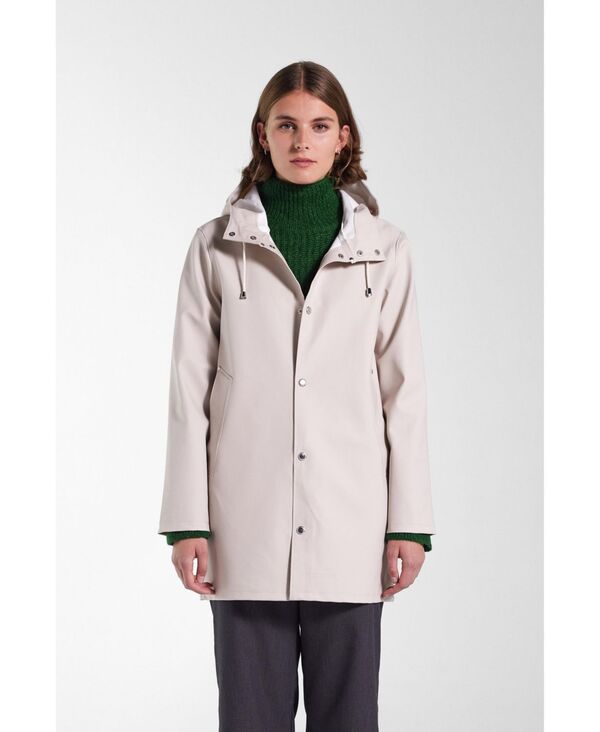 ストゥッテルハイム レディース アウター ジャケット・ブルゾン コート Stutterheim Stockholm Long Sleeve Hooded Raincoat Light sand サンド