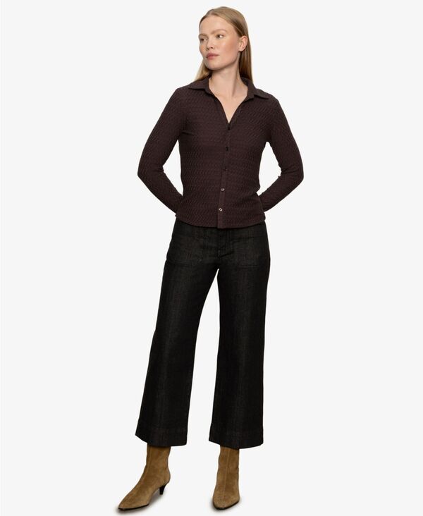 サンクチュアリー レディース トップス シャツ ニット Sanctuary Women's Textured Knit Dreamgirl Top Semi Sweet