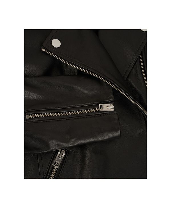 希少 ラッキーブランド レディース ジャケット ブルゾン アウター Leather Moto Jacket Lucky Black 手数料安い Montecarlocasinos Jp