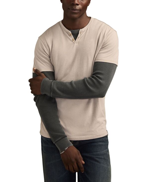 ラッキーブランド メンズ トップス Tシャツ Lucky Brand Men's Venice Burnout Notch Neck T-shirts London Fog 9,734円