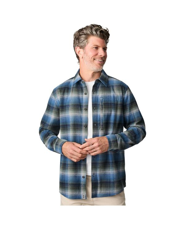 無償性 カントリー メンズ トップス プルオーバー Free Country Men\u0027s Easywear Flannel Shirt Evergreen plaid 読み合わせる
