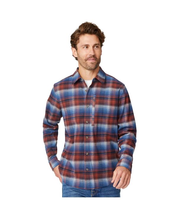 無償性 カントリー メンズ トップス プルオーバー Free Country Men\u0027s Easywear Flannel Shirt Ruby plaid ルビー