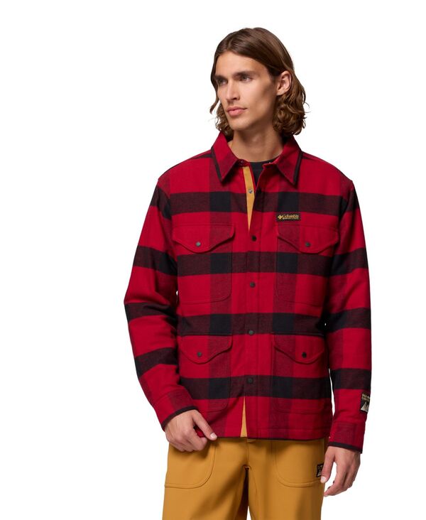コロンビア メンズ アウター ジャケット・ブルゾン シャツ ジャケット Columbia Men's High Cascades Shirt Jacket Red dahlia レッド