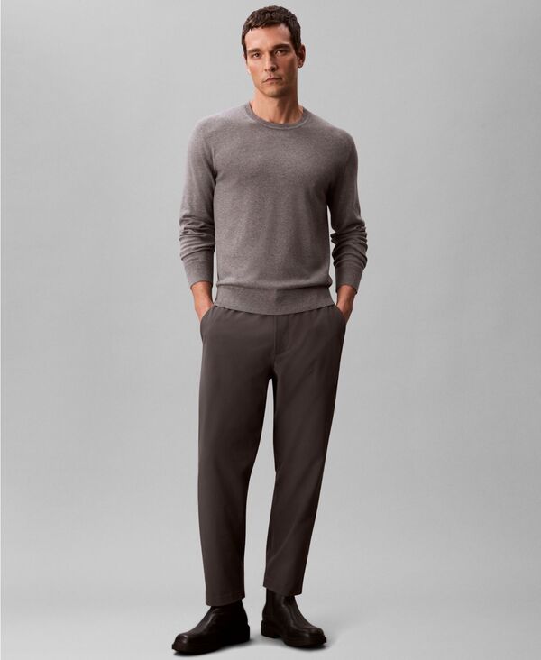 カルバンクライン メンズ ボトムス カジュアルパンツ レギュラーフィット パンツ Calvin Klein Men's Regular Fit Elastic Jogger Pants Dark Gray グレー