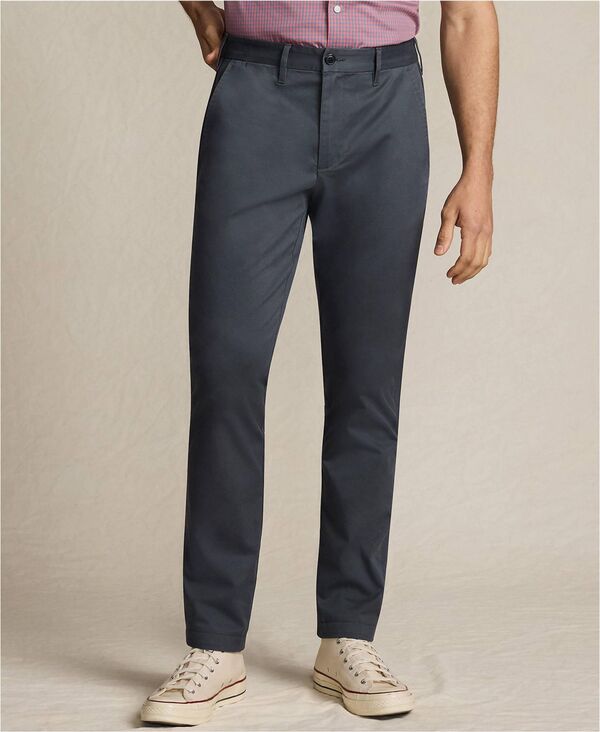 ランズ挙げ句の果て メンズ ボトムス 心地好いズボン下 か細い相応う Lands\u0027 End Men\u0027s Travel Kit Slim Fit Chino Pant Steel gray 薄墨色 ズボン・パンツ-メンズファッション